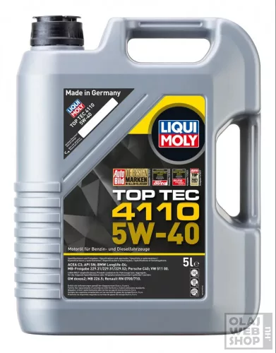 Liqui Moly Top Tec 4110 5W-40 motorolaj 5L
