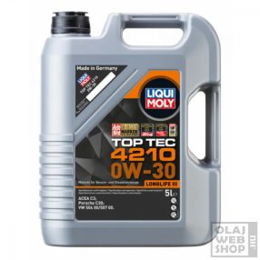Liqui Moly Top Tec 4210 0W-30 Longlife III motorolaj 5L