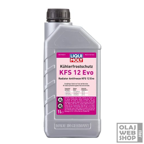 Liqui Moly Kühlerfrostschutz KFS12Evo fagyálló koncentrátum -69°C 1L