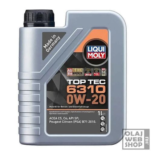 Liqui Moly Top Tec 6310 0W-20 motorolaj 1L