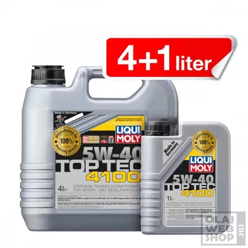 Liqui Moly Top Tec 4100 5W-40 motorolaj 5L *csomag