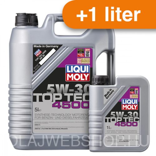 Liqui Moly Top Tec 4500 5W-30 motorolaj 6L *csomag