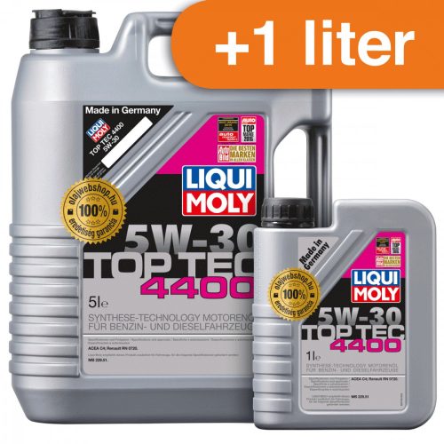 Liqui Moly Top Tec 4400 5W-30 motorolaj 6L *csomag