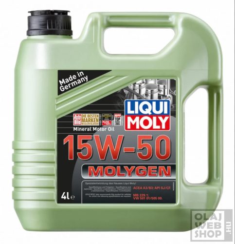 Liqui Moly Molygen 15w-50 motorolaj ásványi 4L