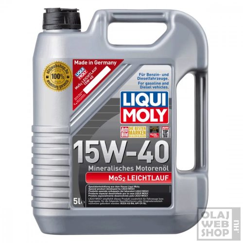 Liqui Moly MoS2 Leichtlauf 15W-40 motorolaj 4L