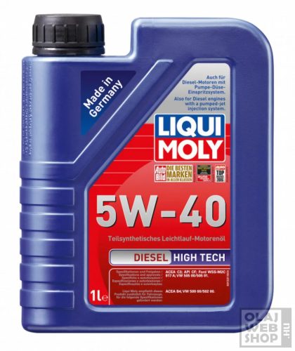 Liqui Moly Diesel High Tech 5W-40 motorolaj PDTDI 1L