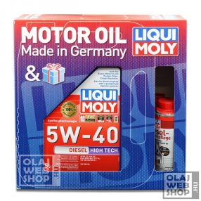   Liqui Moly Diesel High Tech 5W-40 motorolaj PDTDI 5 L + diesel rendszerápoló adalék 250 ml *csomag