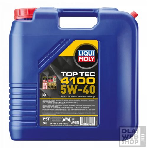 Liqui Moly Top Tec 4100 5W-40 motorolaj 20L