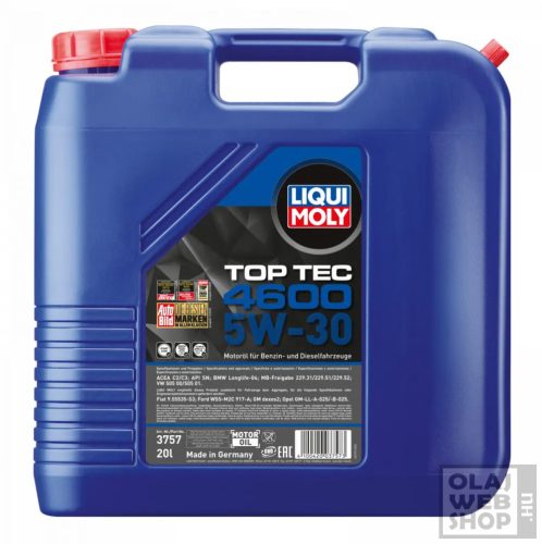 Liqui Moly Top Tec 4600 5W-30 motorolaj 20L