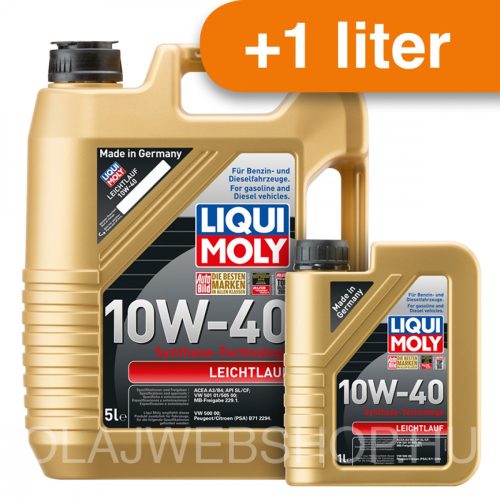 Liqui Moly Leichtlauf 10W-40 motorolaj 6L *csomag