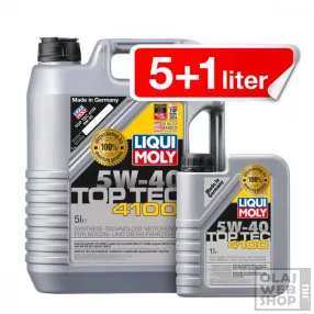 Liqui Moly Top Tec 4100 5W-40 motorolaj 6L *csomag