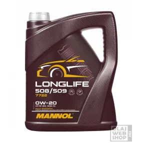 Mannol 7722 LongLife 508/509 0W-20 motorolaj 5L