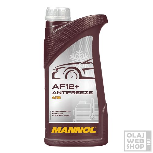 Mannol 4112 AF12+ ANTIFREEZE piros fagyálló koncentrátum -75°C 1L