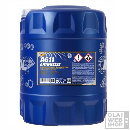 Mannol 4111 AG11 ANTIFREEZE kék fagyálló koncentrátum -75°C 20L