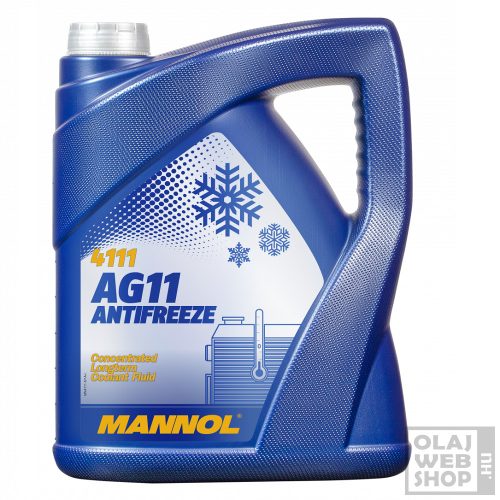 Mannol 4111 AG11 ANTIFREEZE kék fagyálló koncentrátum -75°C 5L