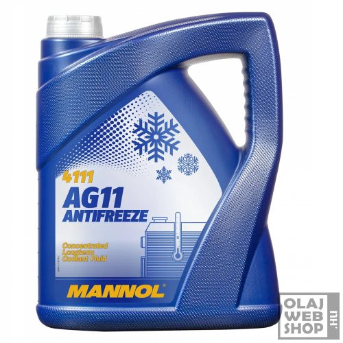 Mannol 4111 AG11 ANTIFREEZE kék fagyálló koncentrátum -75°C 5L