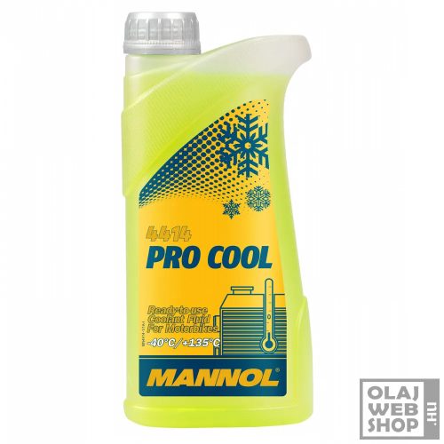 Mannol 4414 PRO COOL motorkerékpár fagyálló -40°C 1L