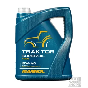 Mannol 7406 Traktor Superoil 15W-40 mezőgazdasági olaj 5L