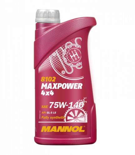 Mannol 8102 MAXPOWER 4x4 75W-140 LS GL-5 hajtóműolaj 1L