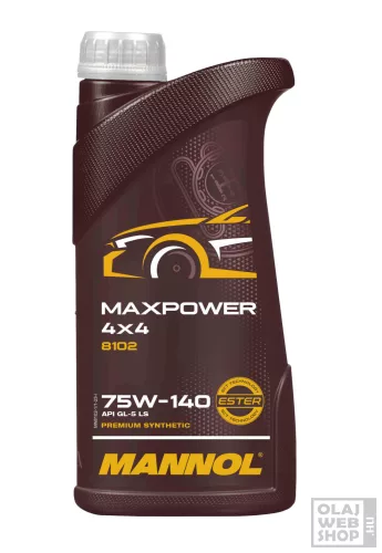 Mannol 8102 Maxpower 4X4 75W-140 LS (GL-5) hajtóműolaj 1L