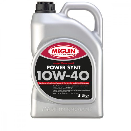 Meguin Power Synt 10W-40 motorolaj 5L