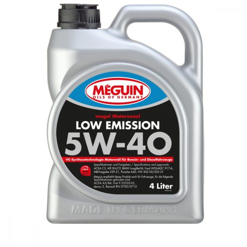 Meguin Low Emission 5W-40 motorolaj 4L