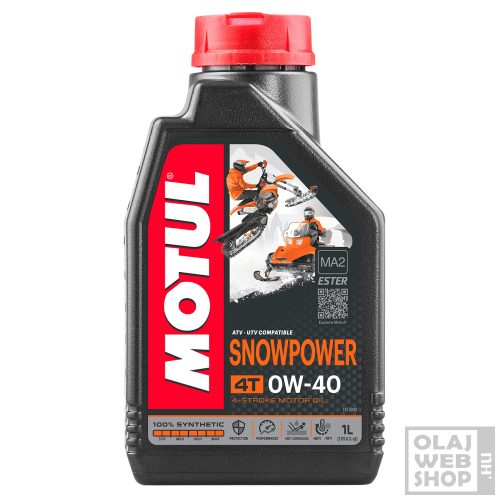 Motul SNOWPOWER 4T 0W-40 hószánolaj (-60°C) 1L