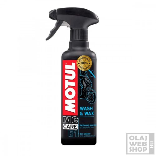 Motul E1 Wash & Wax száraz tisztító spray 400ml