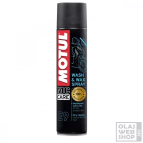 Motul E9 Wash & Wax (száraz tisztító) spray 400ml