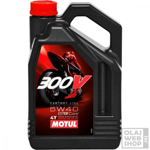 Motul 300V 4T Factory Line Road Racing 5W-40 motorkerékpár olaj 4L