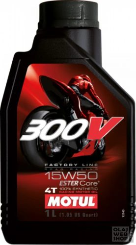 Motul 300V 4T Factory Line Road Racing 15W-50 motorkerékpár olaj 1L