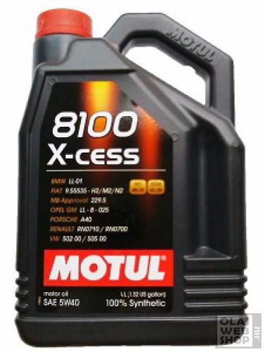 Motul 8100 X-cess 5W-40 motorolaj 4L