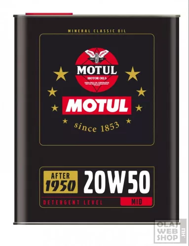 Motul Classic Oil 20W-50 oldtimer motorolaj 2L