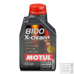 Motul 8100 X-clean+ 5W-30 motorolaj 1L