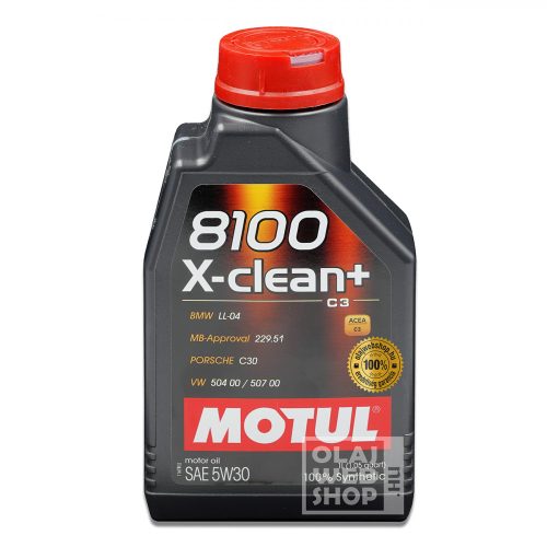 Motul 8100 X-clean+ 5W-30 motorolaj 1L