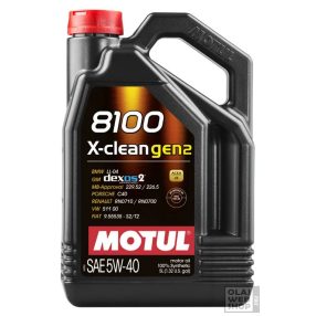 Motul 8100 X-Clean Gen2 5W-40 motorolaj 5L