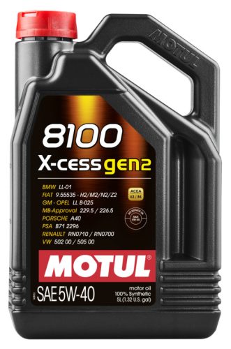 Motul 8100 X-Cess Gen2 5W-40 motorolaj 4L