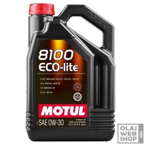 Motul 8100 ECO-Lite 0W-30 motorolaj 5L