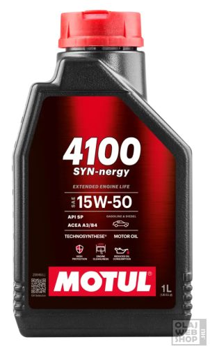 Motul 4100 SYN-nergy 15W-50 motorolaj 1L