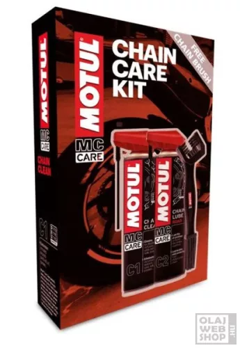 Motul Chain Care KIT C1+kefe+C2 lánctisztító készlet