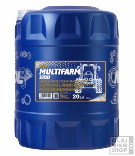Mannol 2501 MULTIFARM STOU 10W-30 mezőgazdasági univerzális olaj 20L