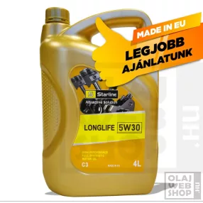 Starline LONGLIFE C3 5W-30 motorolaj 4L