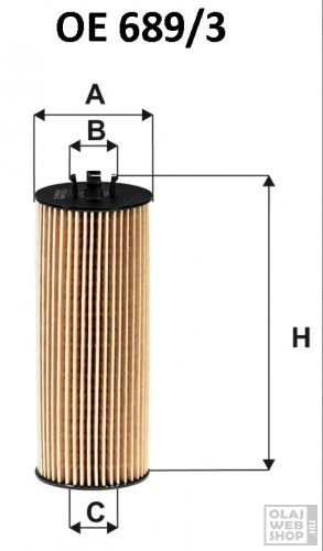 Filtron olajszűrő OE689/3