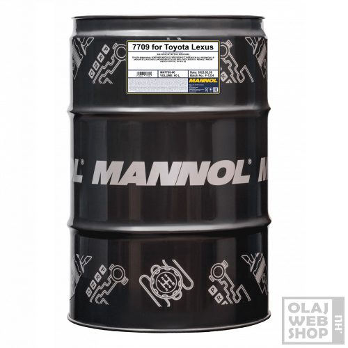 Mannol 7709 Toyota Lexus 5W-30 motorolajj 60L