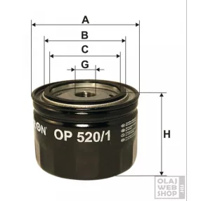 Filtron olajszűrő OP520/1
