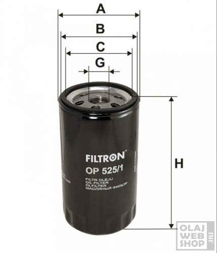 Filtron olajszűrő OP525/1