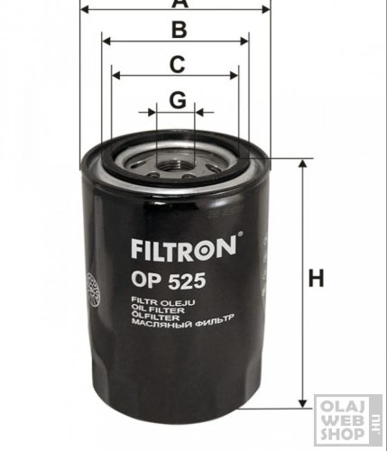 Filtron olajszűrő OP525
