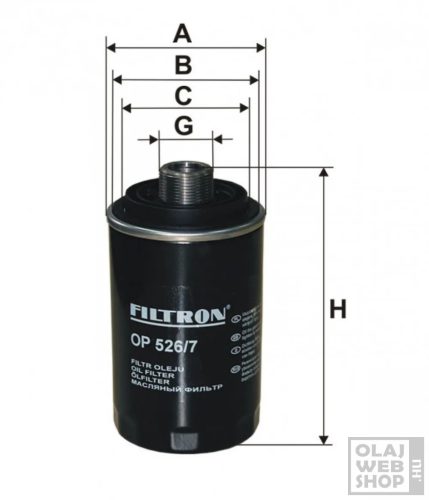Filtron olajszűrő OP526/7