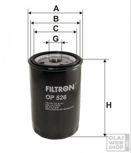 Filtron olajszűrő OP526