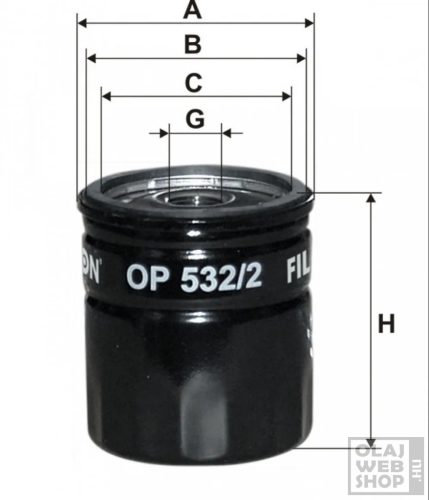 Filtron olajszűrő OP532/2